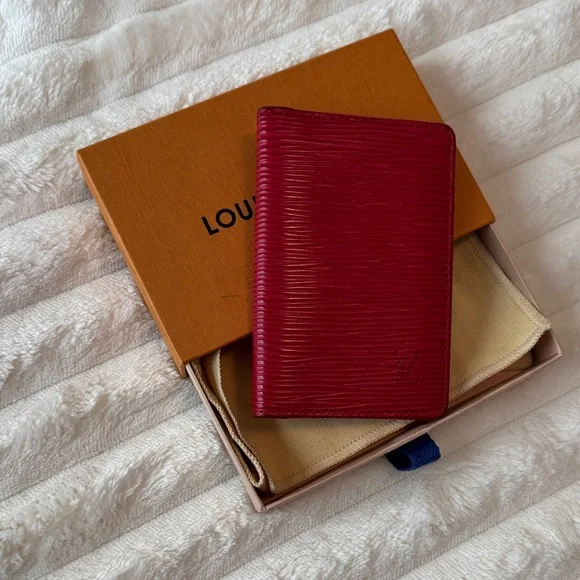 Louis Vuitton Red EPI Wallet - Picture 2 of 10